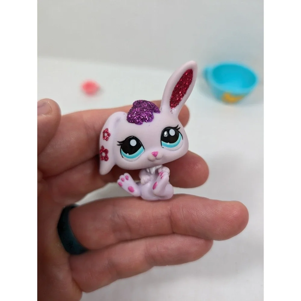 Authentic Littlest Pet Shop Pretty Pairs #2354 #2355 Cat Bunny Complete Hasbro
